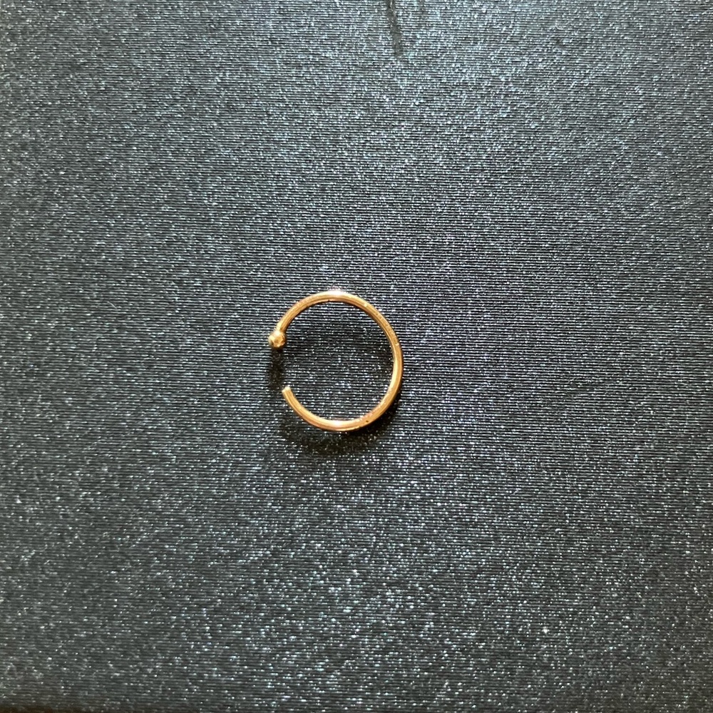 10K Gold Hoop Nose Ring